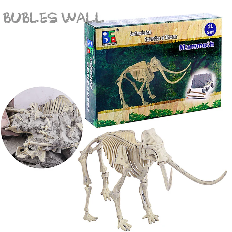 Игрушки для сборки костей Mammuthus Skeletion Dig набор игрушек игрушки археологических