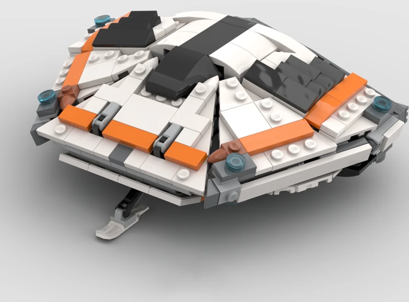 

Interstellar small particle building block moc-34407 Mini rattlesnake spaceship Star Destroyer toy boy's birthday present