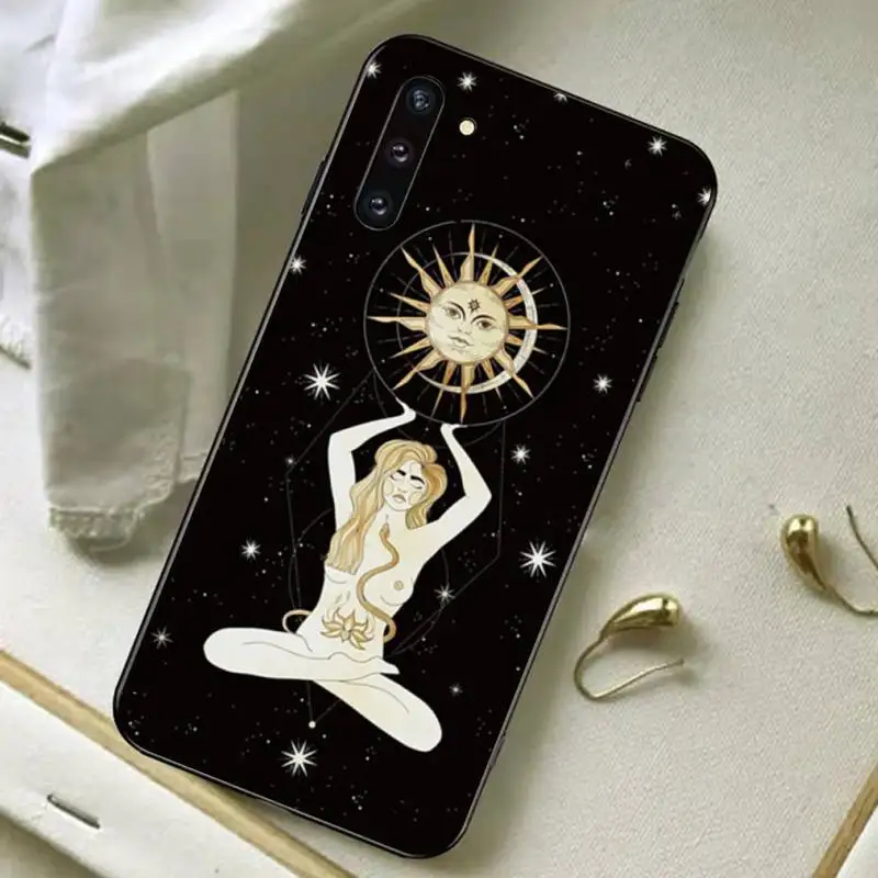 TOPLBPCS ведьмы Луна Таро тайна Тотем оболочки телефона чехол для Samsung note 3 4 5 7 8 9 10 10pro
