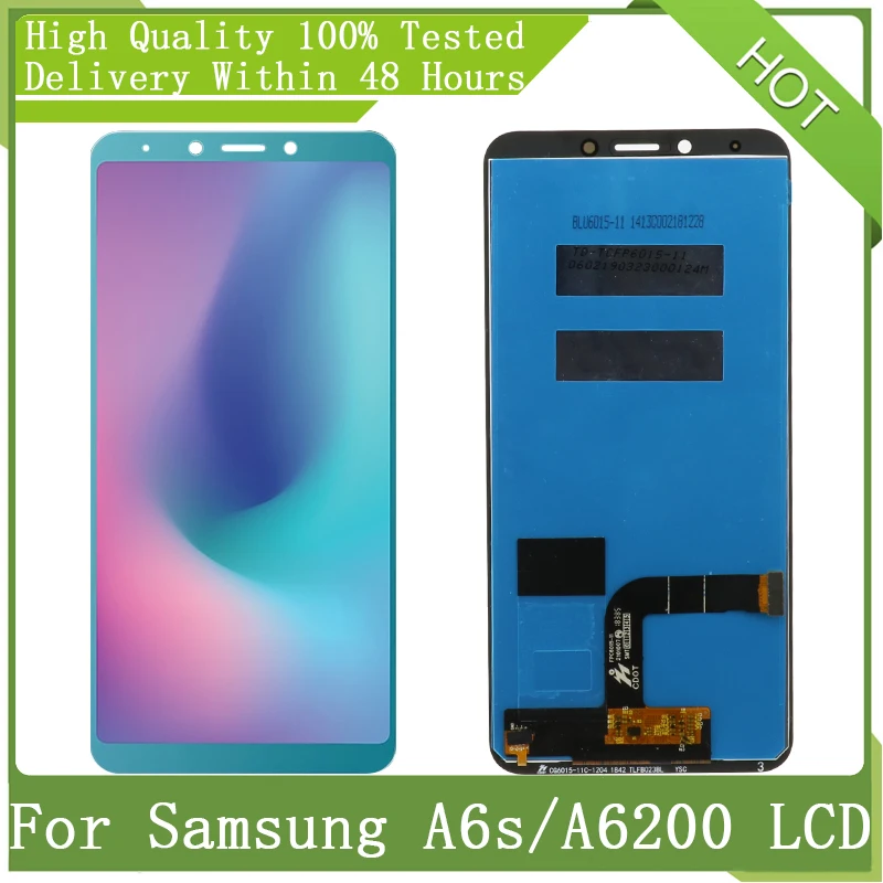 Для Samsung Galaxy 6 0 &quotНовый Amoled A6s G6200 G6200F ЖК дисплей сенсорный экран дигитайзер в
