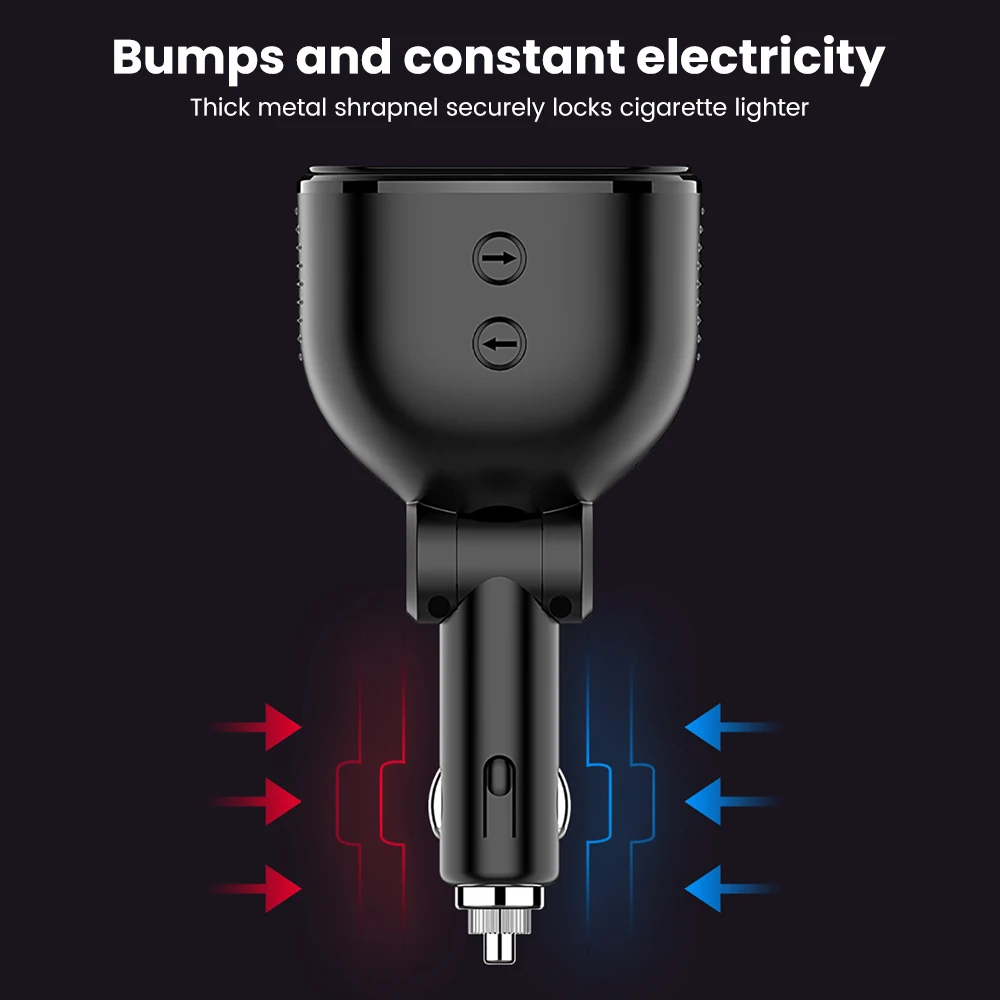 AOSHIKE розетка для автомобильного прикуривателя Разветвитель Авто двойной USB + Type C