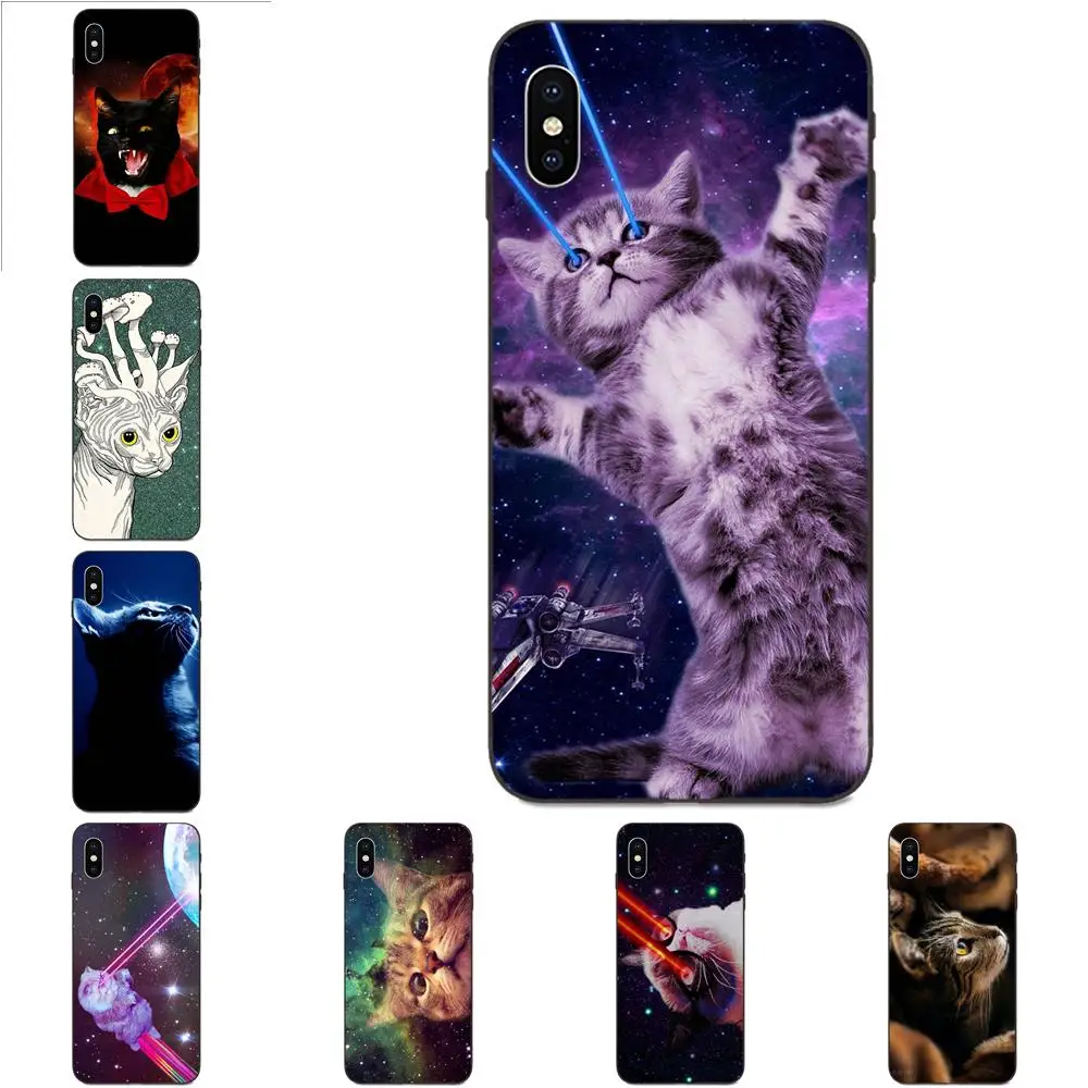 Мягкая Печать Raibow Light Cat Eye In Space для Huawei nova 2 2S 3i 4 4e 5i Y3 Y5 II Y6 Y7 Y9 Lite Plus Prime Pro 2017 2018