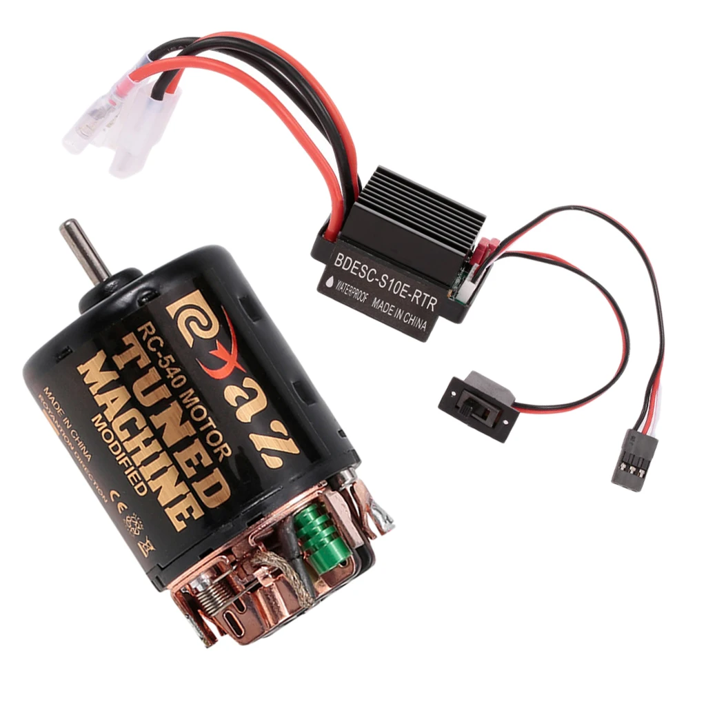 540 45T матовый двигатель с 60A ESC 5V/2A BEC выход для 1/10 Traxxas Hsp Axial scx10 D90 HPI Rock Crawler|Детали и