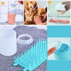 Мягкие силиконовые расчески для собак, портативное уличное полотенце для домашних животных, щетка для мытья лап, ведро для быстрой мытья ног