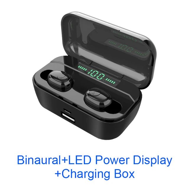 Binaural-Black 3 Bluetooth наушники G6s TWS Беспроводные наушники с 3500 мАч power Bank Bluetooth V5.0 светодиодный дисплей гарнитура IPX5 Водонепроницаемый - Цвет: Binaural-Black 3