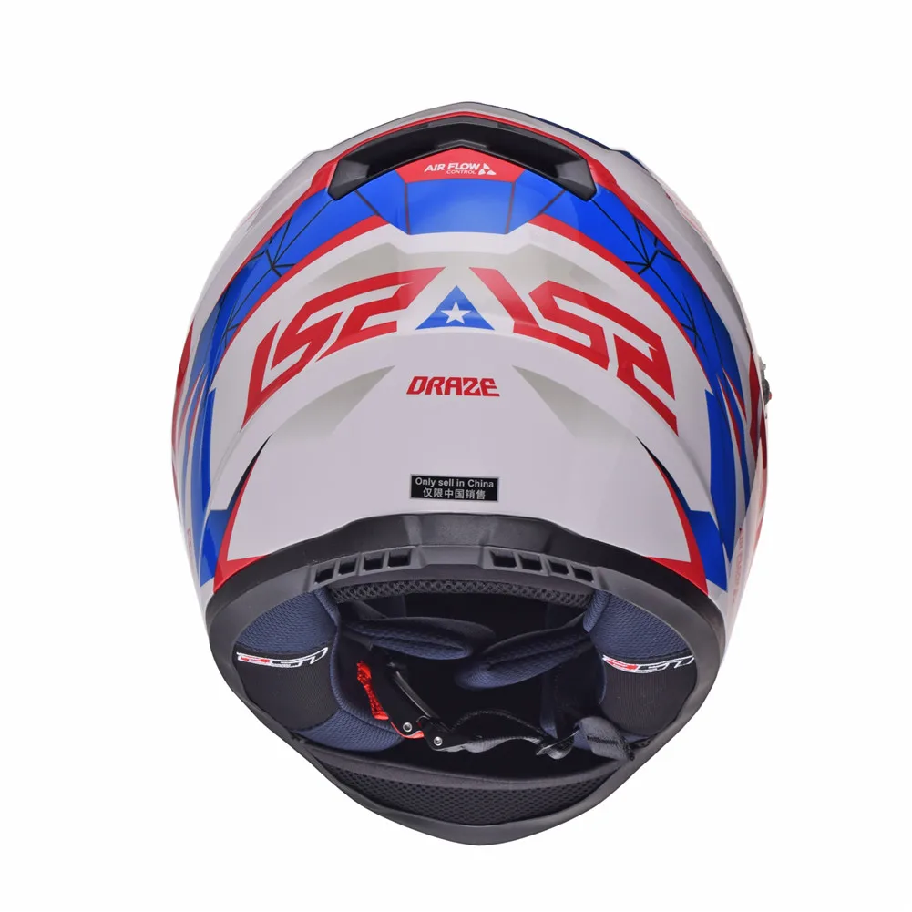 LS2 воздушный поток шлемы мотоциклетный анфас гоночный шлем мото Cascos Capacete