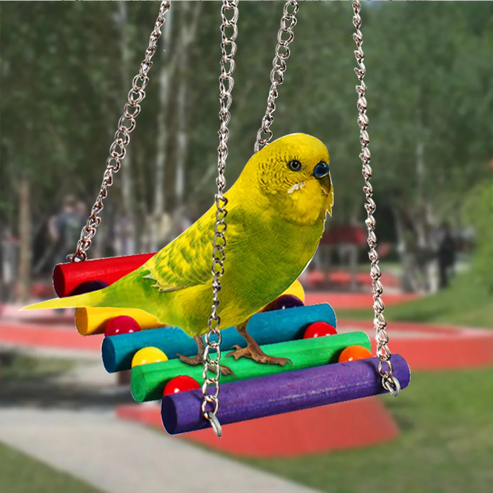 7 шт. комбинированные игрушки попугай товары для птиц игрушка укуса Попугай Птицы