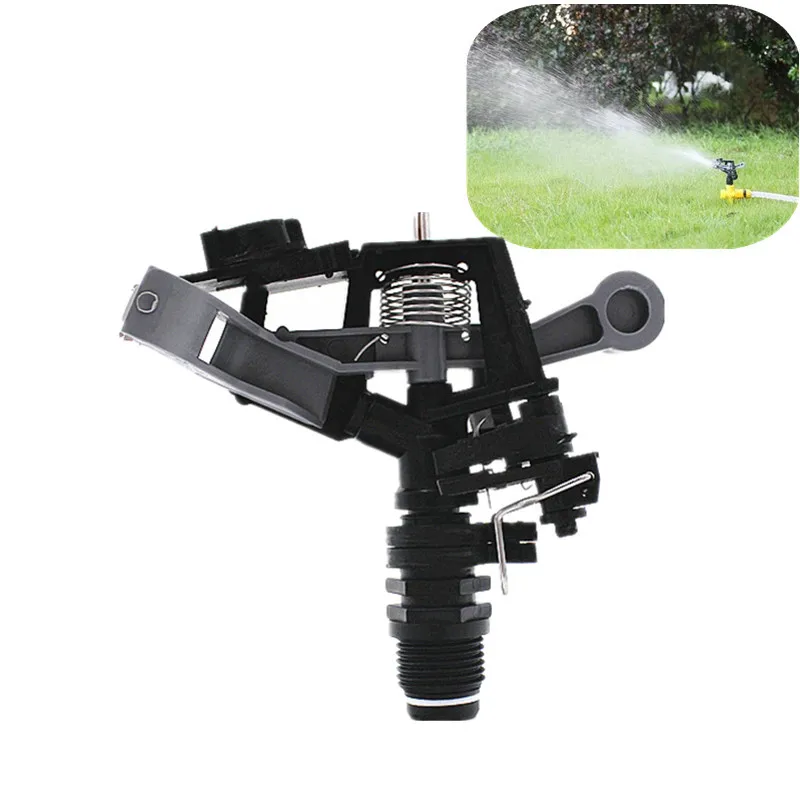 

5pcs 1/2'' Male Thread 360 Degree Adjustable Rotating Spray Impact Impulse Sprinkler Farm Garden Lawn Grass Irrigation Tools