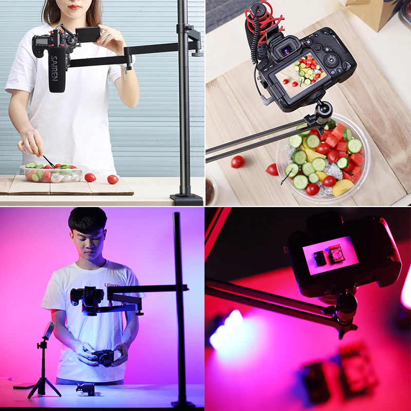 Ulanzi веб-камера подставка Гибкая прямая трансляция настольная Съемная шаровая