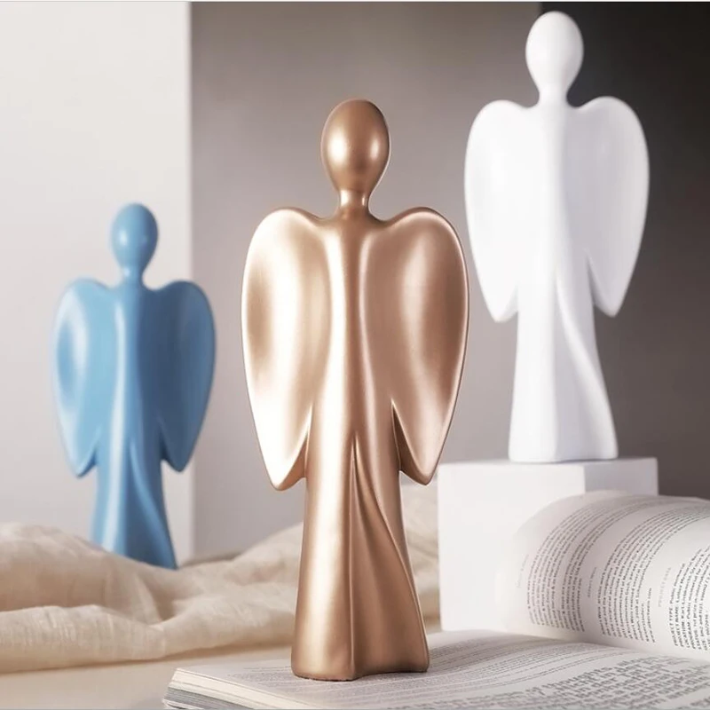 

Modern Creative Angel Ornaments ins Cute Office Desktop Home Decoration Resin Crafts 3 Colors