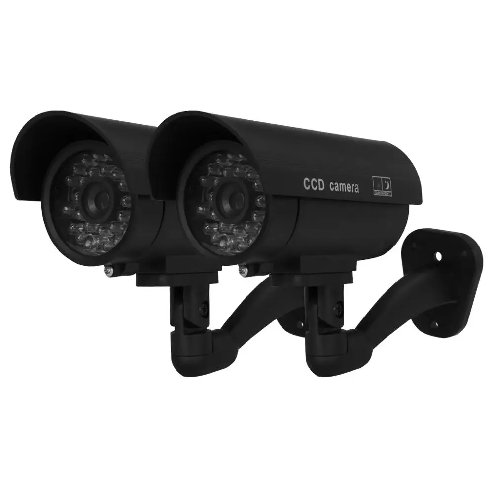 1 шт. поддельные камеры беспроводной ИК манекен наблюдения камера Поддержка