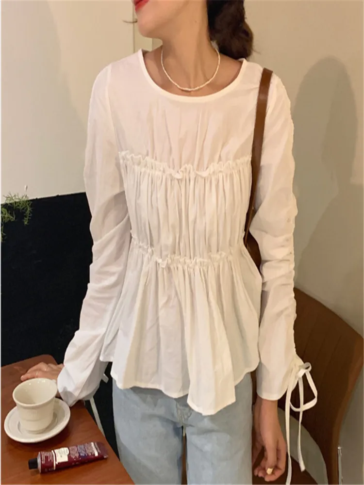 

S-XL New oversize Women Blouses spring Tops femme Casual Women shirt long sleeve Cotton Girls Blouse Plus Size Blusas autumn