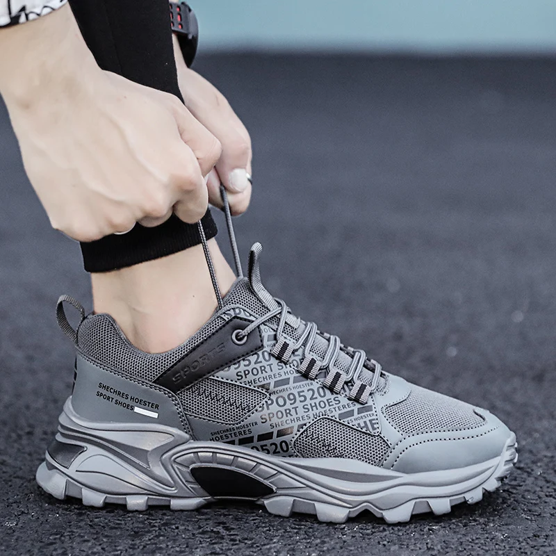 

2021 New High Quality Fashion Men's Casual Sneakers Designer Jogging Running Shoes Male Lace Up Outdoor Light Gym Sport Shoes