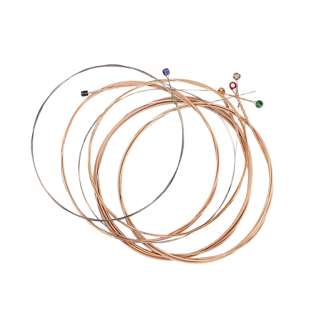 

Набор из 6 медных гитарных струн для акустической гитары Запчасти для музыкальных инструментов