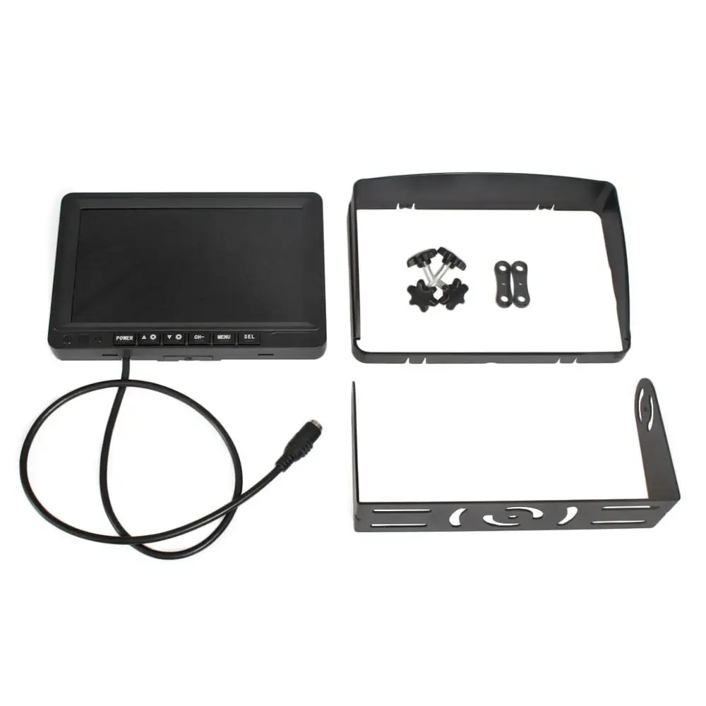 Автомобильный ЖК монитор DIYSECUR 7 дюймов IPS с поддержкой камеры заднего вида 960P AHD SD