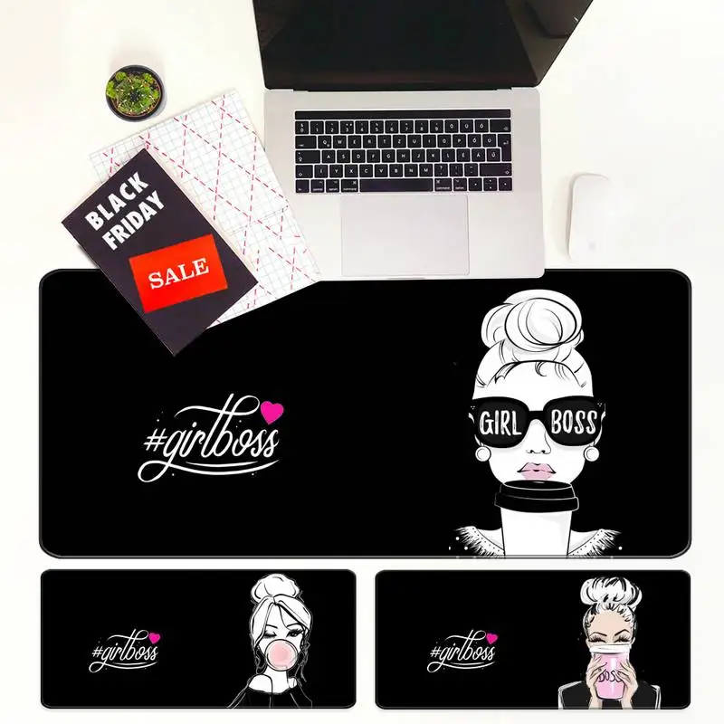 

Игровой скоростной коврик для мыши Girl boss fondos, розничная продажа, маленький резиновый коврик для мыши, очень большой коврик для мыши, большой ...