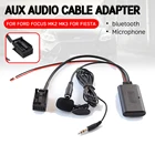Аудиокабель-адаптер с микрофоном Aux, для Ford, для Focus Mk2, MK3, для Fiesta, bluetooth, Aux, приемник