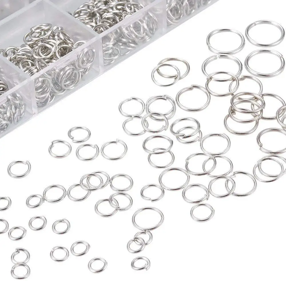 

1Box Brass Open Jump Rings O Ring for jewelry DIY Making Findings Accesory 4 5 6 7 8 10mm Jump Ring Mixed, Close but Unsoldered