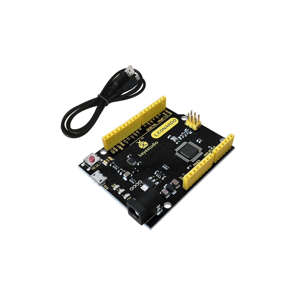 Keyestudio ATmega32U4 Leonardo R3 Board +1M Micro USB Cable For Arduino Leonardo  DIY  Project