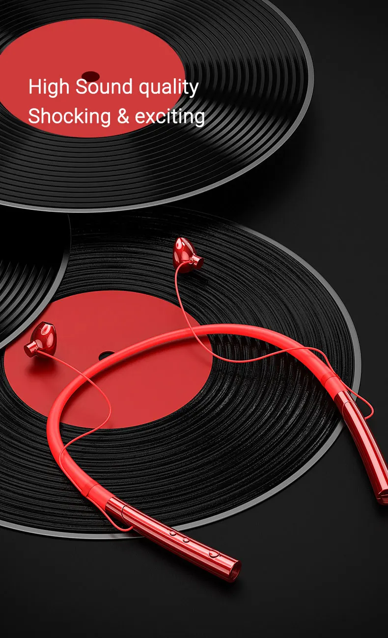Оригинальные наушники EARDECO с вибрацией Bluetooth, наушники с тяжелым басом, беспроводные наушники, стерео Водонепроницаемая гарнитура, микрофон