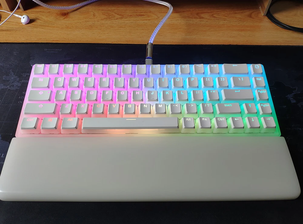Hand Made Resin Wrist Rest Pad For Mechanical Keyboard 60 68 84 87 96 980 104 Size Customize Pure White Tray | Компьютеры и офис