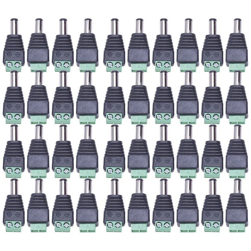 Новинка 40 шт. кабель питания постоянного тока гнездо штекер Разъем 5 мм X 2 1 для