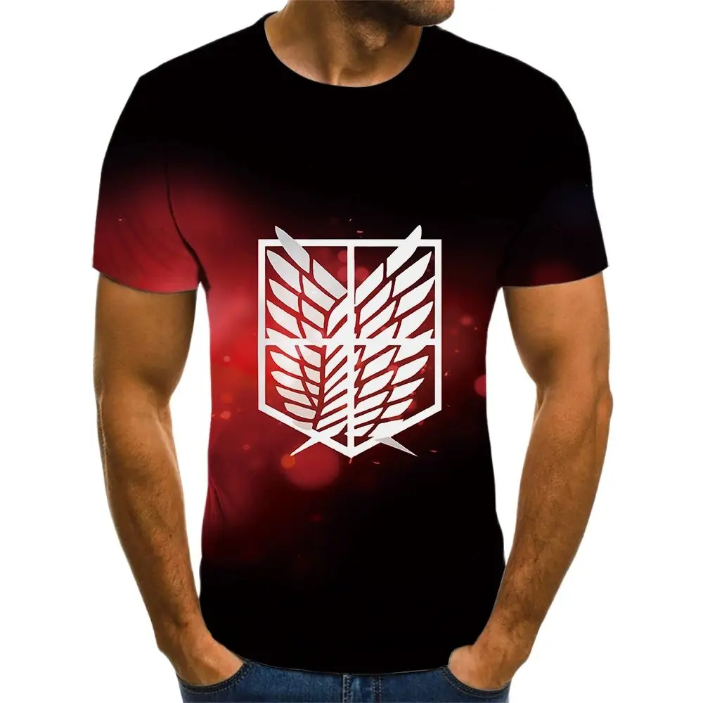 

2021 Summer Hot Selling Pattern Short Sleeve Round Neck Men's 3D Printed Top Youth Vitality Breathable Large T-Shirt 110-6xl