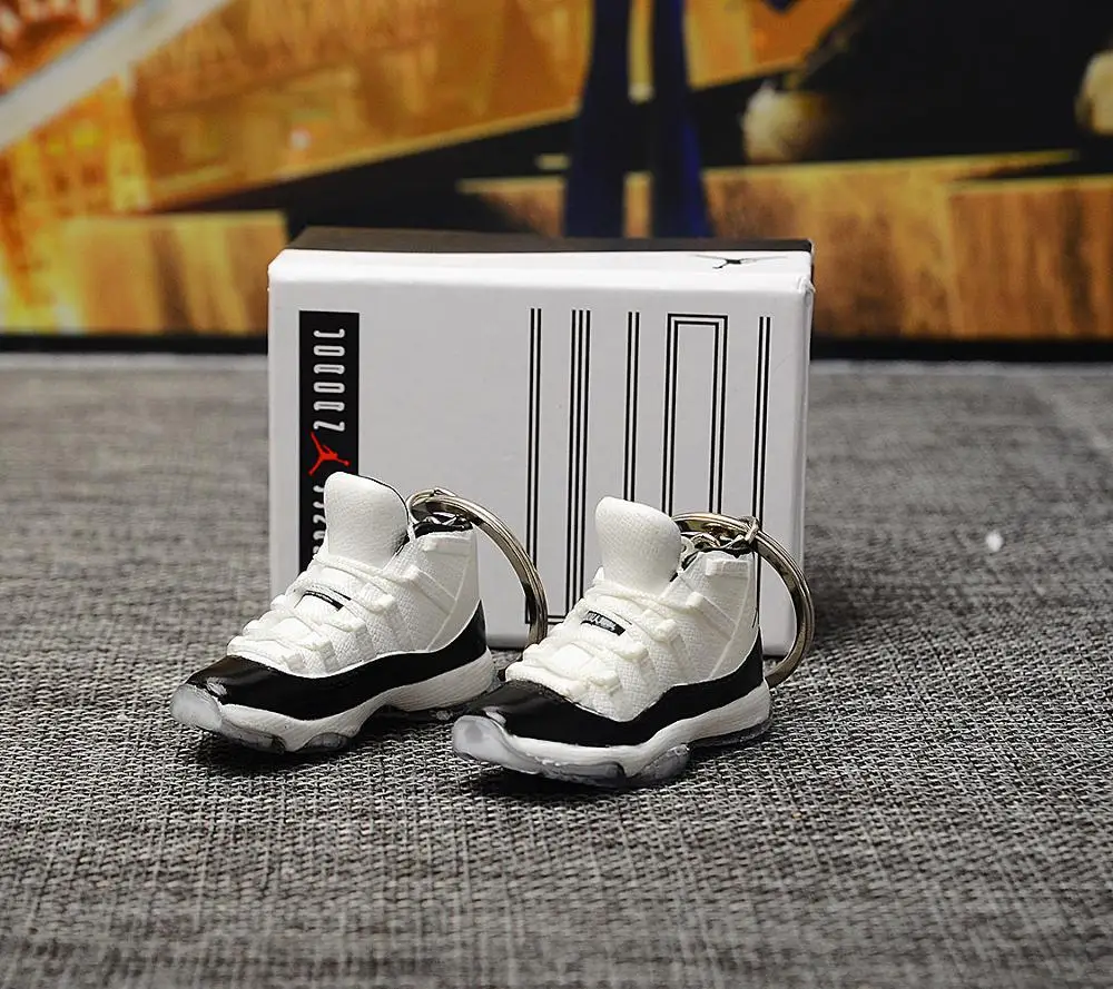 a pair w metal ring Дропшиппинг aj1 Chicago «не для перепродажи Красный» брелок в виде кроссовка Air Jordan 1 3D мини-кроссовки, запатентованный спортивный обувной брелок с кроссовком - Цвет: a pair w metal ring