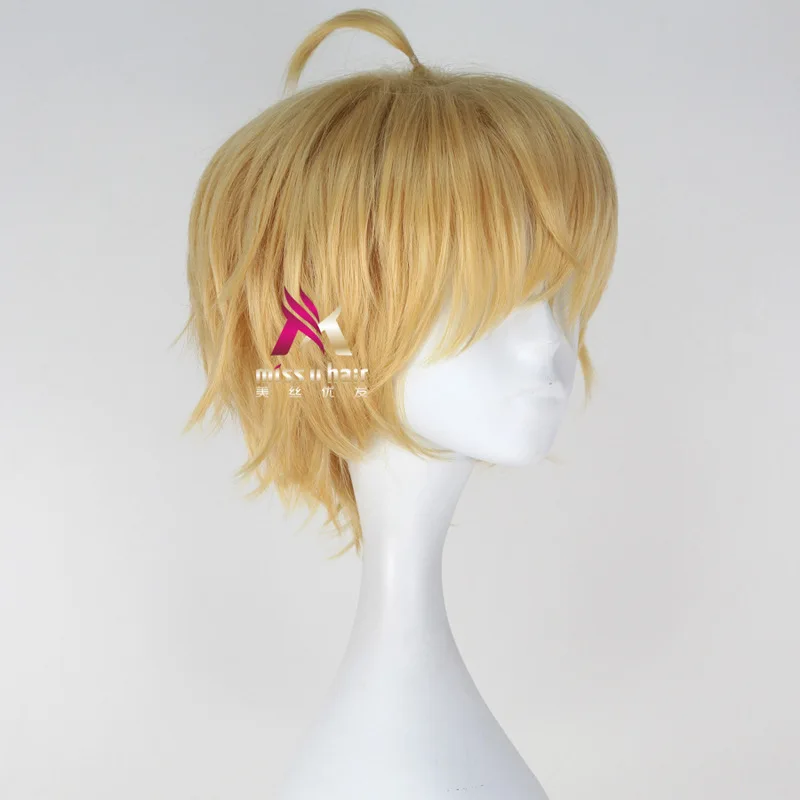 Парик для косплея Mikaela Hyakuya из аниме сераф конца на Хэллоуин термостойкий с