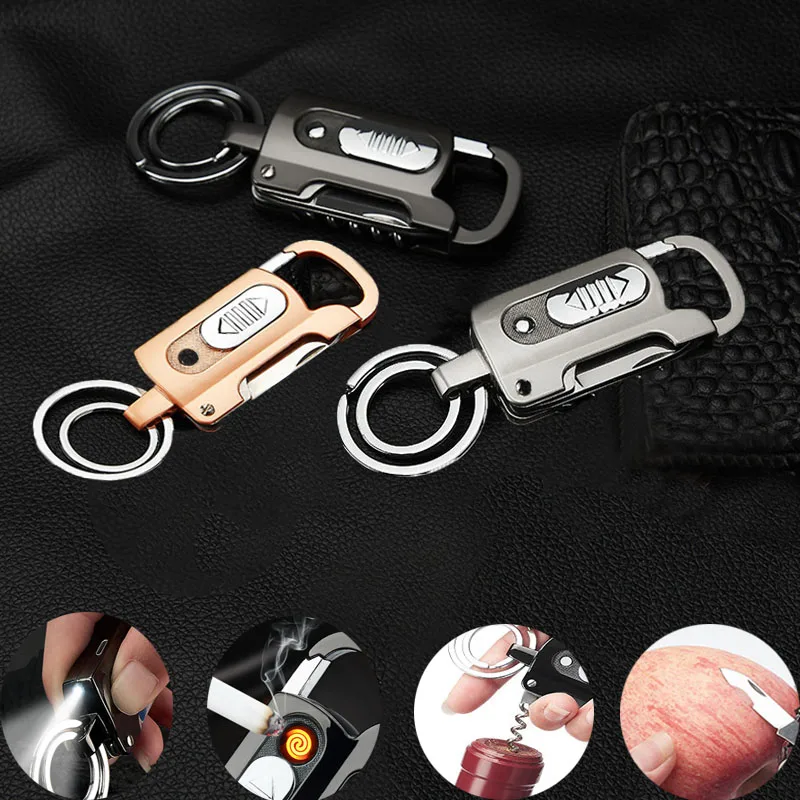 Портативный металлический брелок бензиновые зажигалки открывалка для бутылок