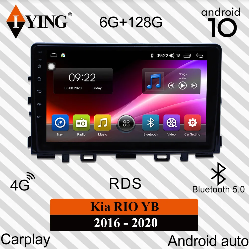 IYING беспроводной Apple Carplay для Kia RIO YB 2013-2016 автомобильное радио мультимедийный
