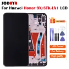 6,59 ''оригинал для Huawei Honor 9X STK-LX1 ЖК-дисплей сенсорный экран дигитайзер сборка с рамкой