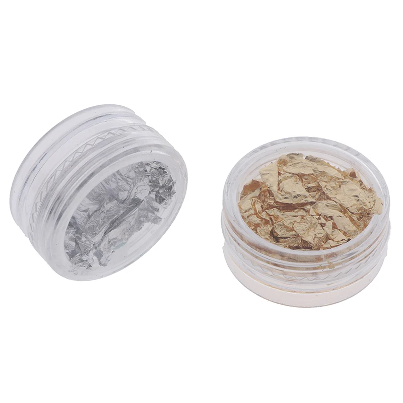 

1 Box Gold Silver Irregular Aluminum Foil Paper 3D Glitter DIY Manicure UV Gel Polish Nail Decoration Tools Nail Art Sticker