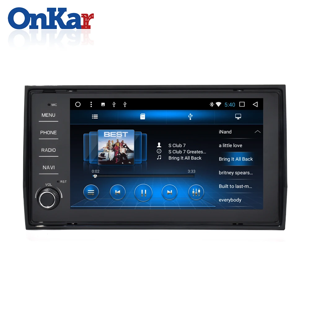 ONKAR 1 Din радио-Кассетный проигрыватель для Skoda Kodiaq No DVD Android 8,1 Автомобильный USB с обезьянкой SD карта USB камера заднего вида