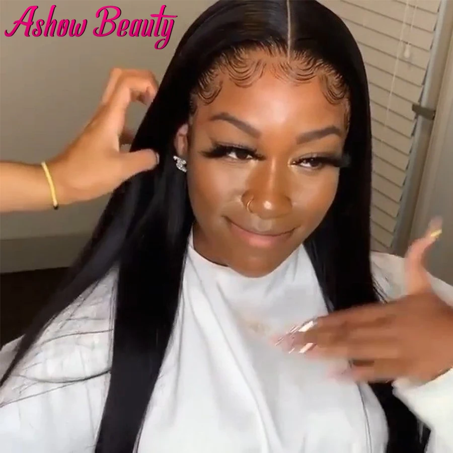 

Straight Lace Front Wig Bone Straight Lace Front Human Hair Wigs 13x4 Lace Frontal Wig 180 Density Remy Lace Closure Wig