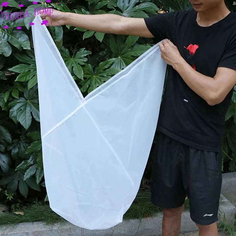 Big Nylon filter bag bean milk flower net 80 120 160 200 300 mesh products breakfast wine dregs cloth | Дом и сад
