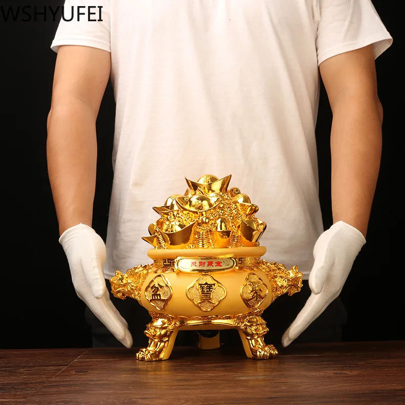1pcs resin cornucopia creative home decoration feng shui crafts ornaments sculpture lucky gifts | Дом и сад