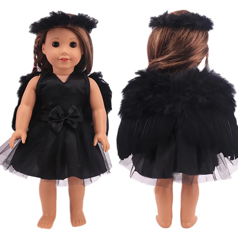 Кукольная одежда аксессуары лук платье ангела подходит для 18-дюймовой