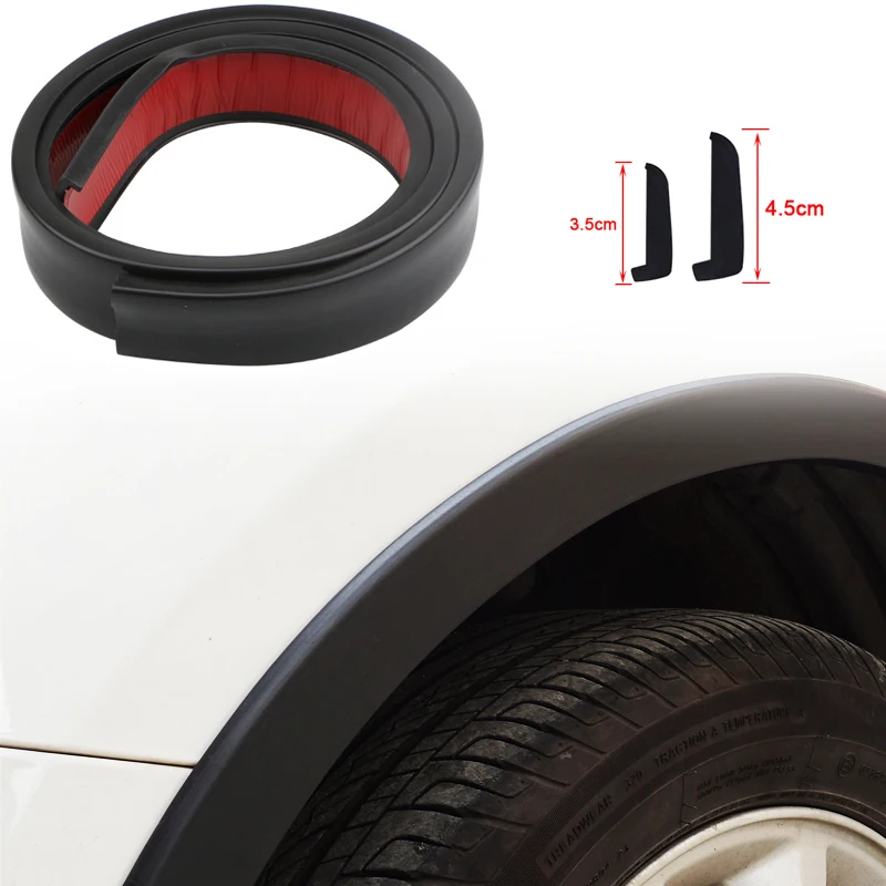 4 шт./компл. мягкое сиденье автомобиля Fender Flare расширение колеса для бровей протектор полосы автомобильный колесный арки отделка Автомобильная Декоративная полоса наклейки
