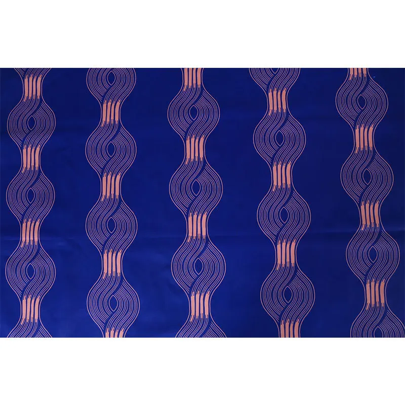 Модный Синий принт 100% хлопок африканская Нигерия Анкара ткань настоящий воск