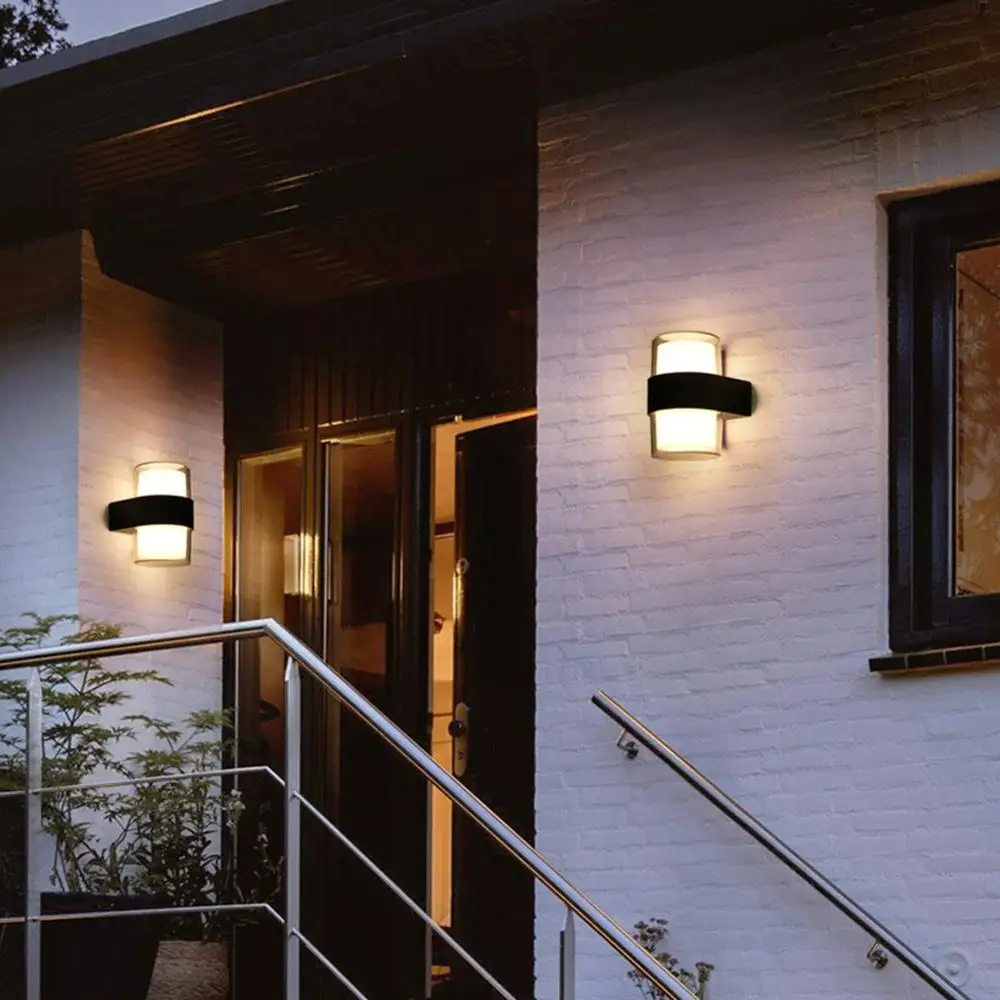 Светодиодная настенная уличная лампа современный светильник с поверхностным