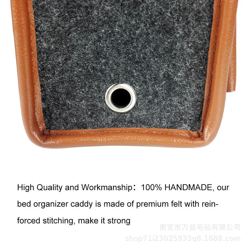 

Creative Multifunctional Bedside Storage Felt Bag New Style Hanging Bag Large Capacity Desk Holder School Office Supplies