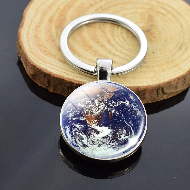 Брелок для ключей с планетами мира картой земли брелок Америки Европы Африки