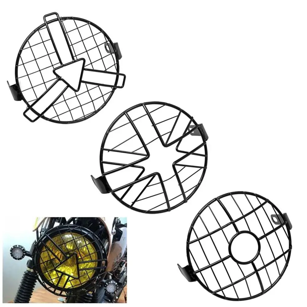 Защитный чехол на переднюю фару для мотоцикла 6 5 дюйма в стиле ретро