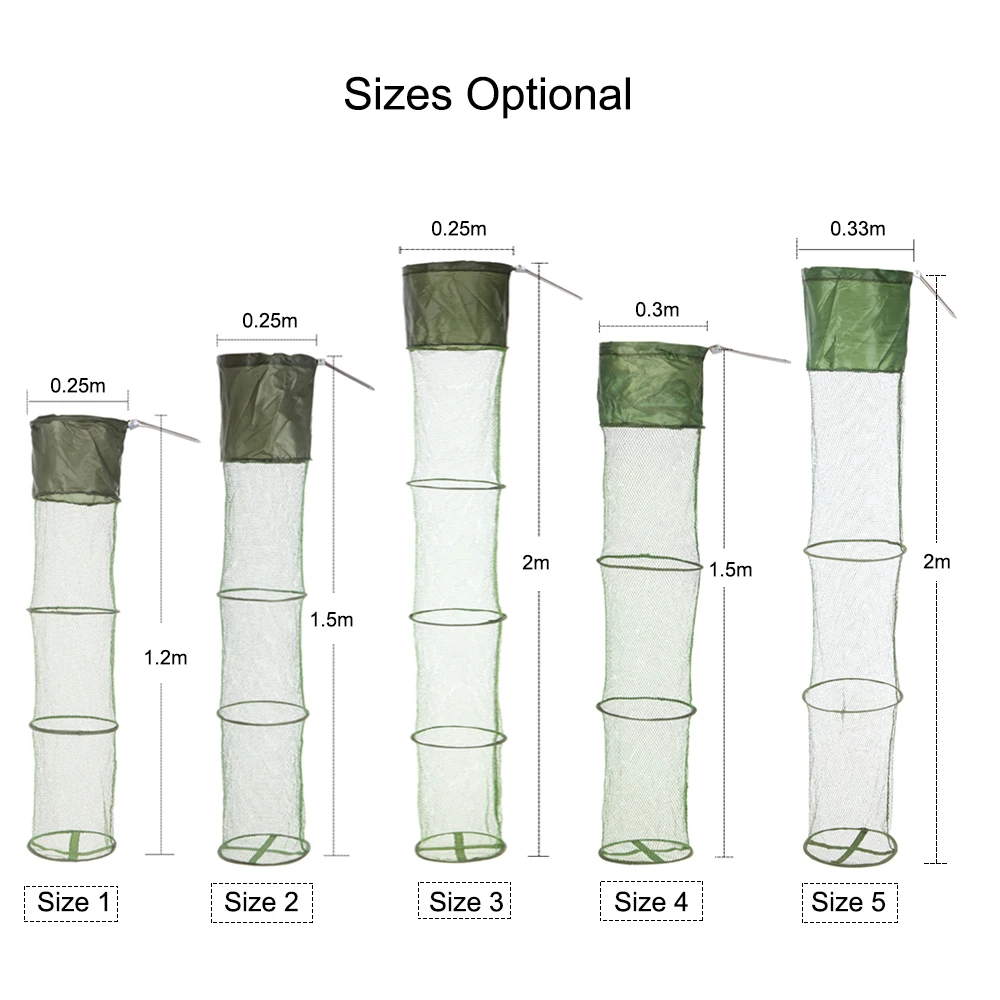 Портативная Складная сетка складной садок для рыбалки Рыбная Ловушка рыболовная