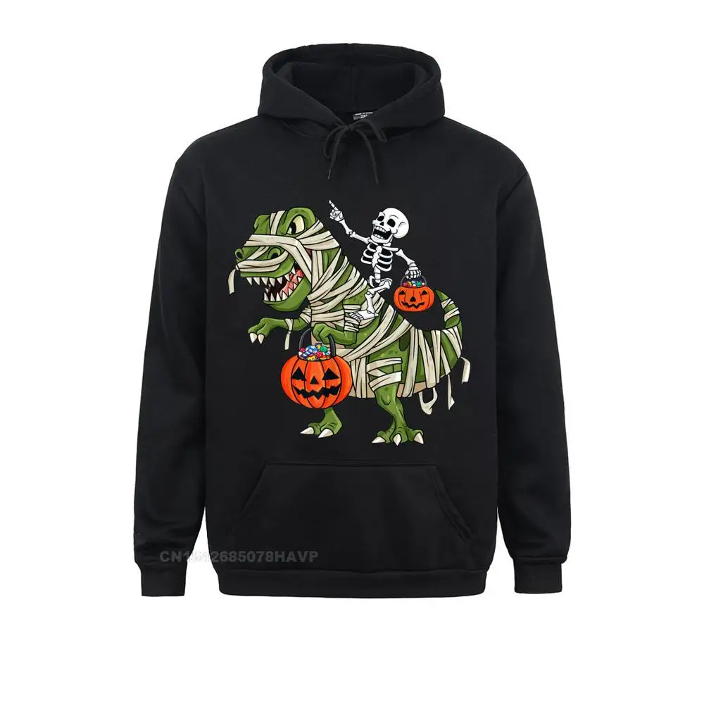 Skeleton Riding Mummy T Rex Halloween Graphic Hoodie Gothic Clothes Harajuku Hoodies Men Design Clothes Cheap Sweatshirts