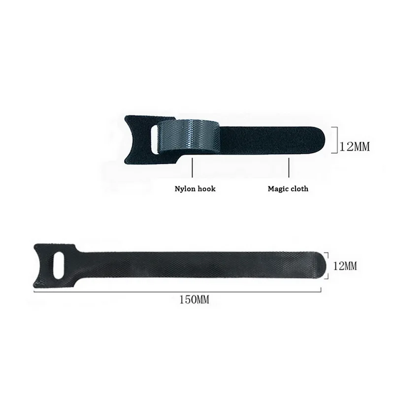 50 шт./компл. нейлоновый крюк и петля ремень кабельные стяжки многоразовые