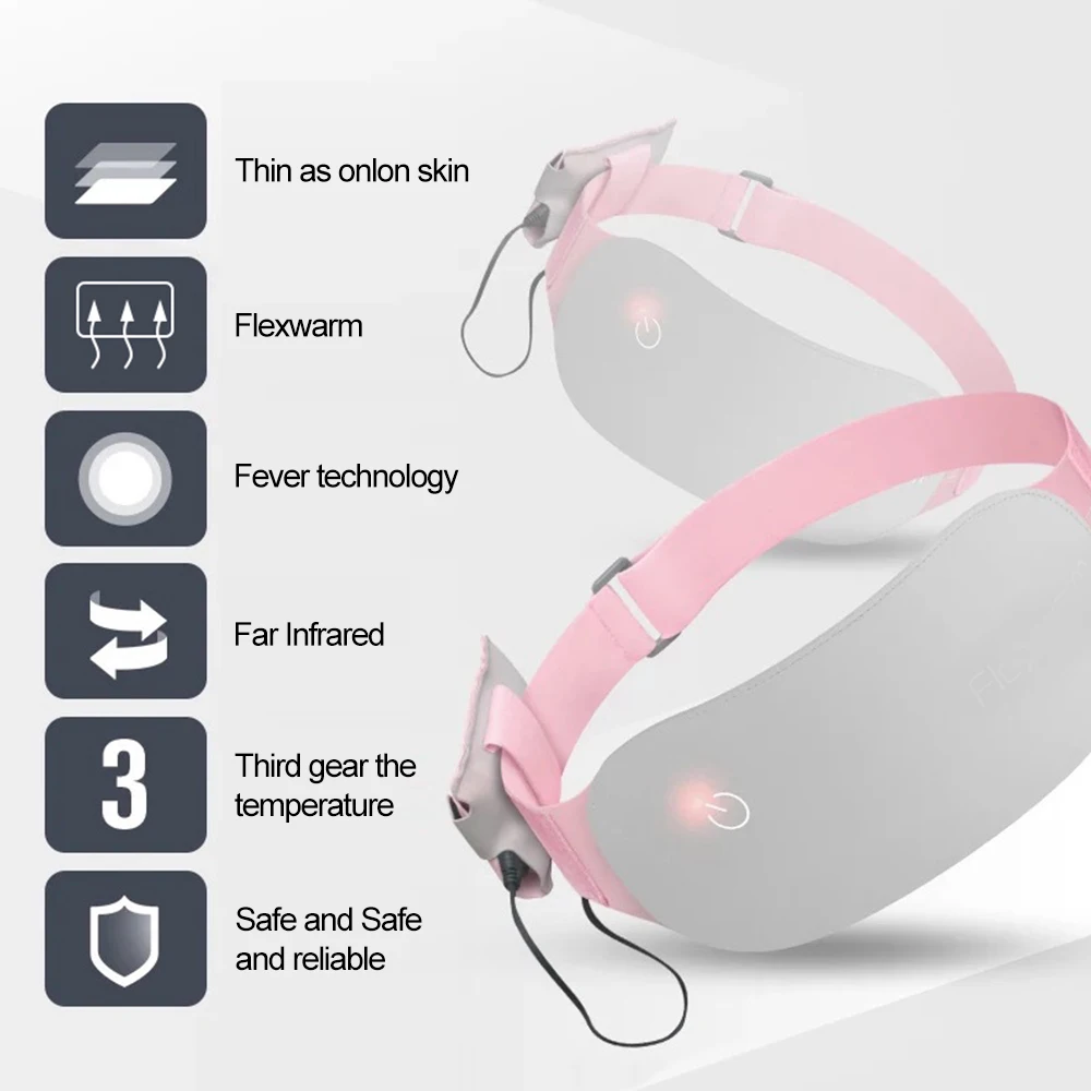 Женский Менструальный массаж боли в животе и талии теплый инфракрасный