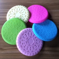 1pc interactive dog chew toys bite resistant soft rubber flying discs pet puppy training products funny dogs game flying discs