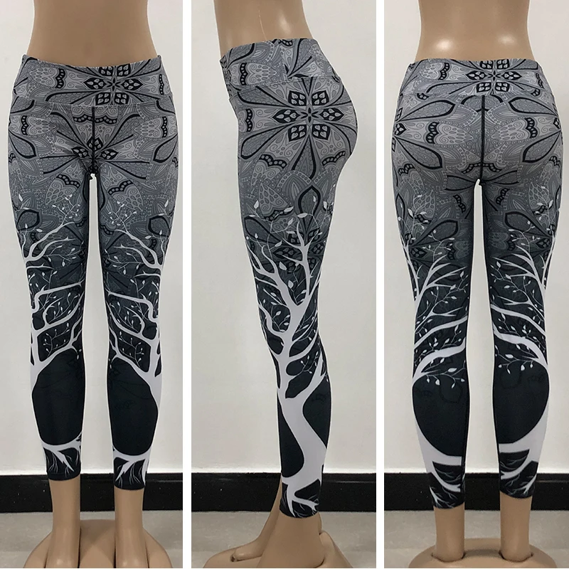 LI FI Фитнес Леггинсы чёрного дерева штаны для йоги женщин плотные брюки Одежда
